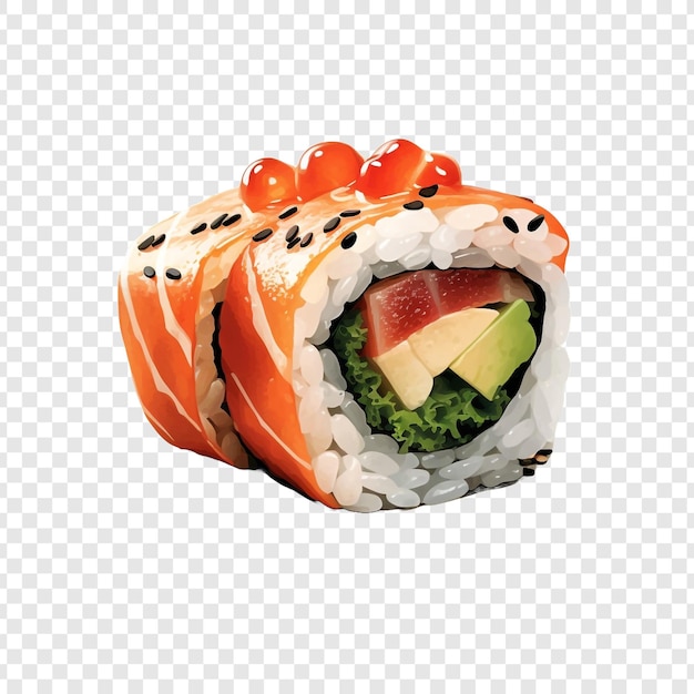 PSD gratuit sushi isolé sur un fond transparent