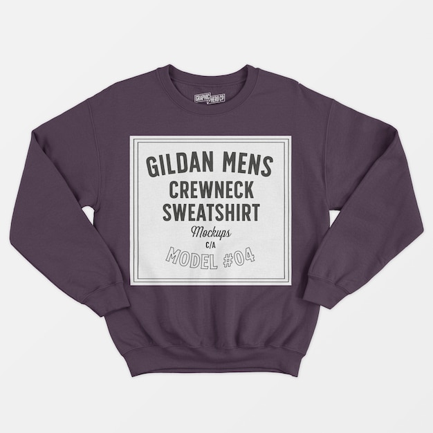 PSD gratuit sweat ras du cou pour homme