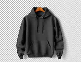 PSD gratuit sweat-shirt à capuche noire isolé arrière-plan transparent vêtements vêtements de mode vêtements p