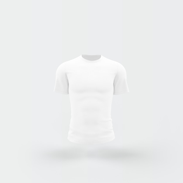 t-shirt blanc flottant sur blanc