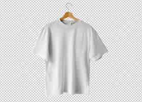PSD gratuit t-shirt blanc isolé avec cintre