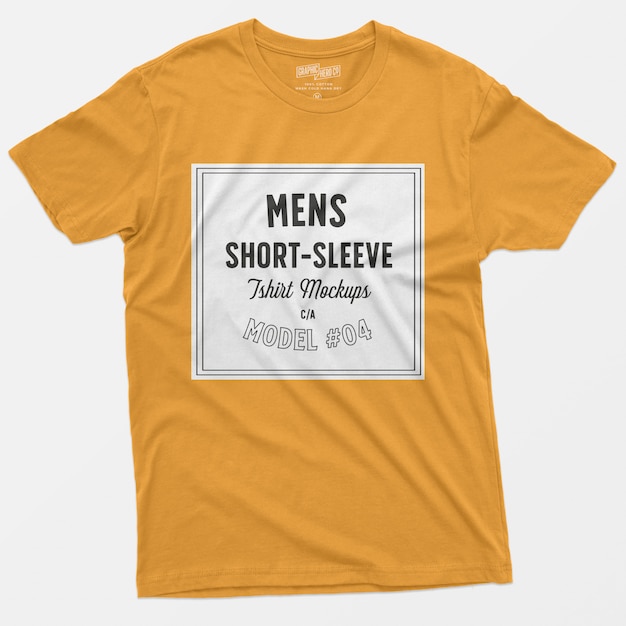 T-shirt à manches courtes pour hommes maquette 04