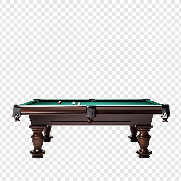 Table De Billard Isolée Sur Un Fond Transparent