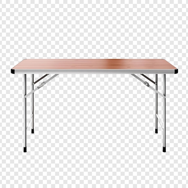 PSD gratuit table pliante isolée sur fond transparent