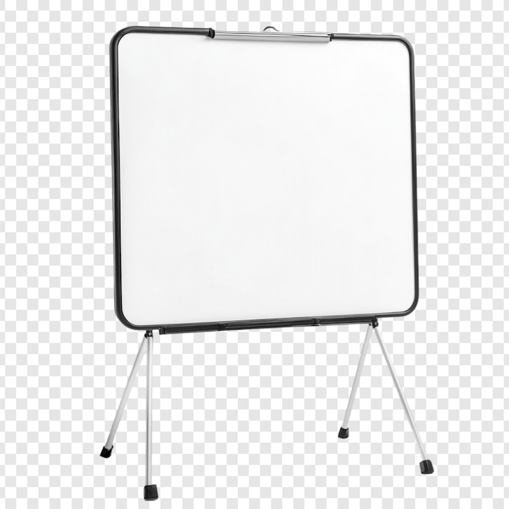 PSD gratuit tableau blanc portable sur le stand idéal pour les présentations et les réunions