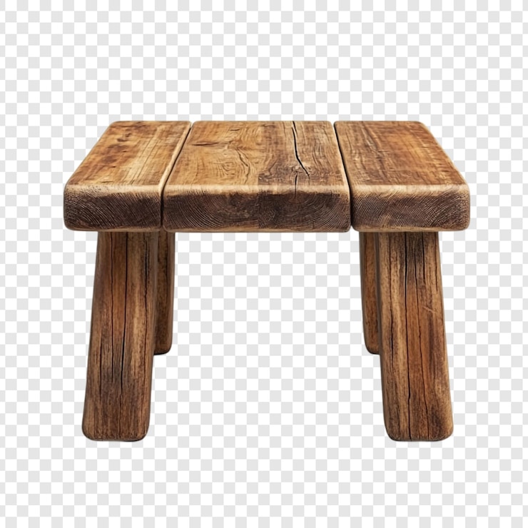 PSD gratuit un tabouret de bois rustique un meuble simple, solide et charmant