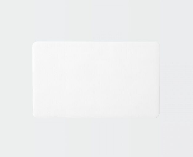 Tapis de forme rectangle blanc isolé
