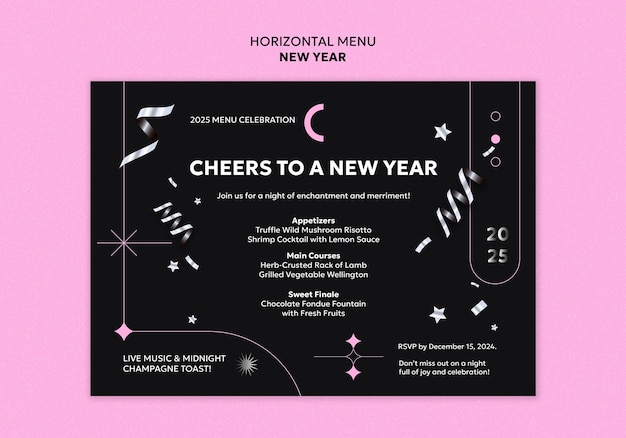 Template de célébration de la bonne année