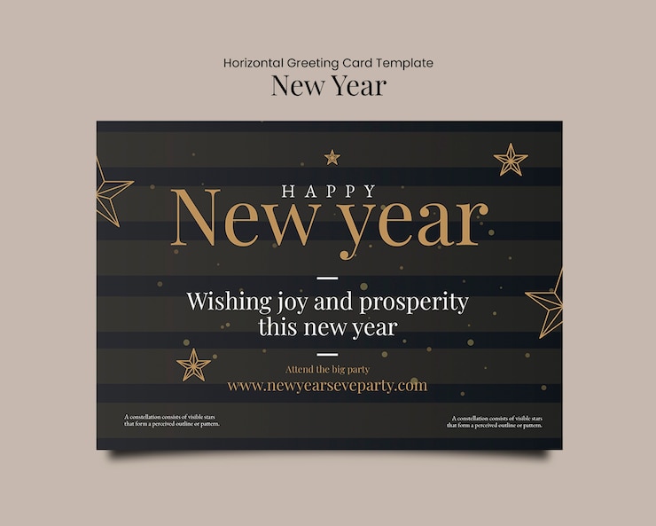 PSD gratuit template de célébration de la bonne année