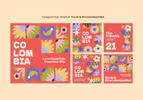 PSD gratuit template de célébration de la journée de l'afrocolombianité