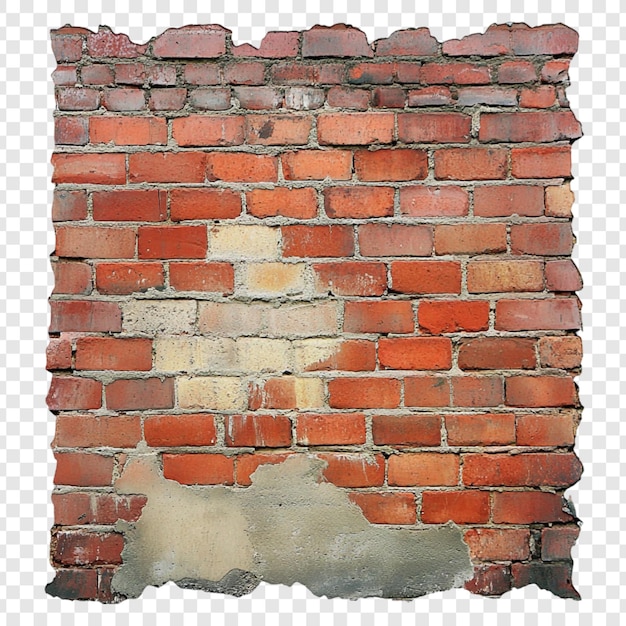 Texture de mur de briques rouges rustiques Arrière-plan de briques altérées