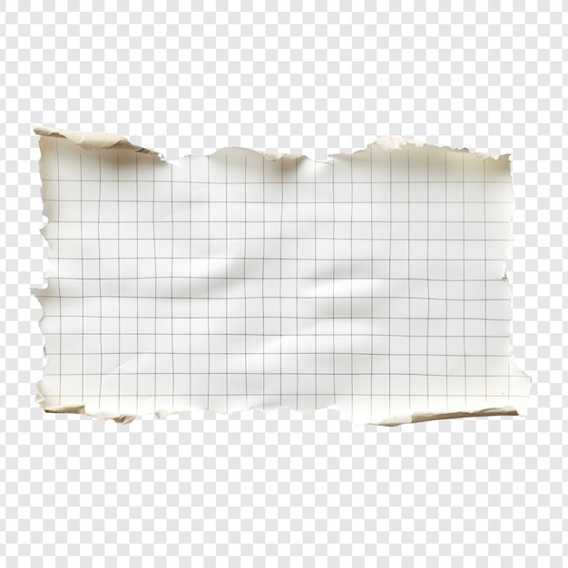 Texture de papier à grille déchirée Une toile blanche pour vos idées