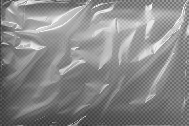 texture plastique transparente réaliste isolée sur fond