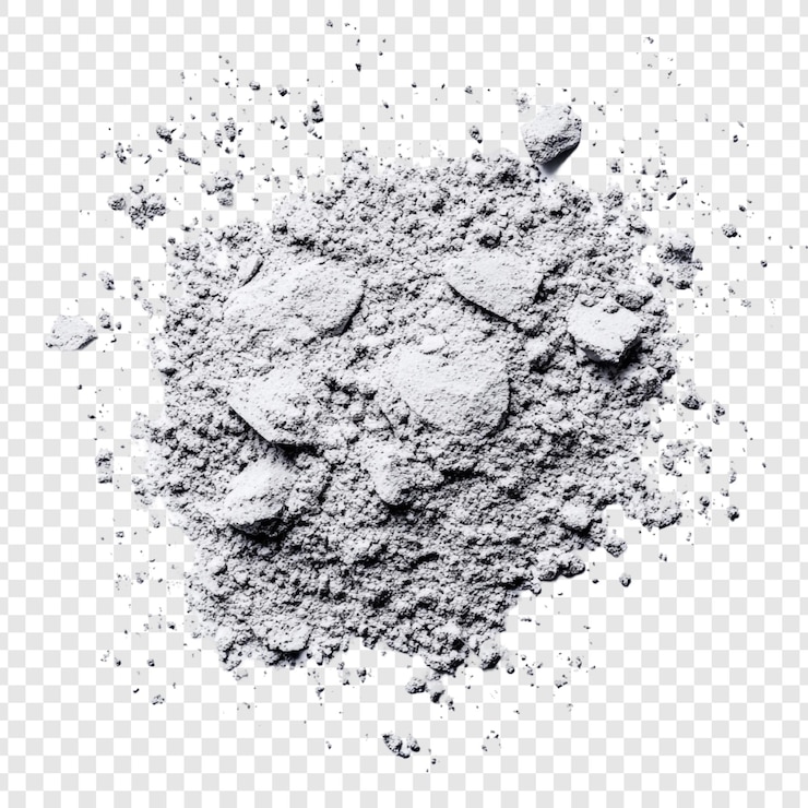 PSD gratuit la texture de la poudre grise effritée un gros plan détaillé