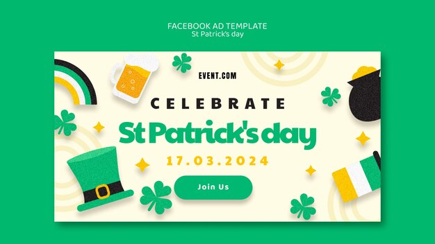 Le thème de la célébration de la Saint-Patrick sur Facebook