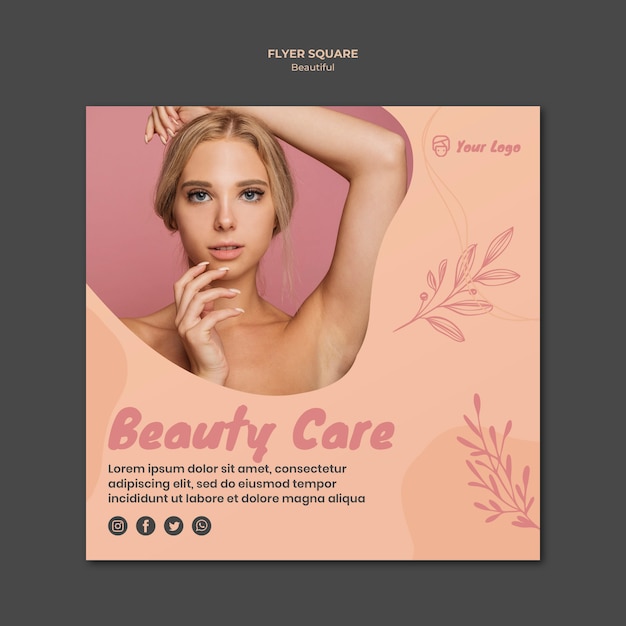 Thème de modèle de flyer beauté