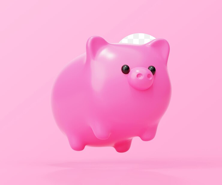 PSD gratuit tirelire économie épargne bancaire icône signe ou symbole illustration d'arrière-plan 3d