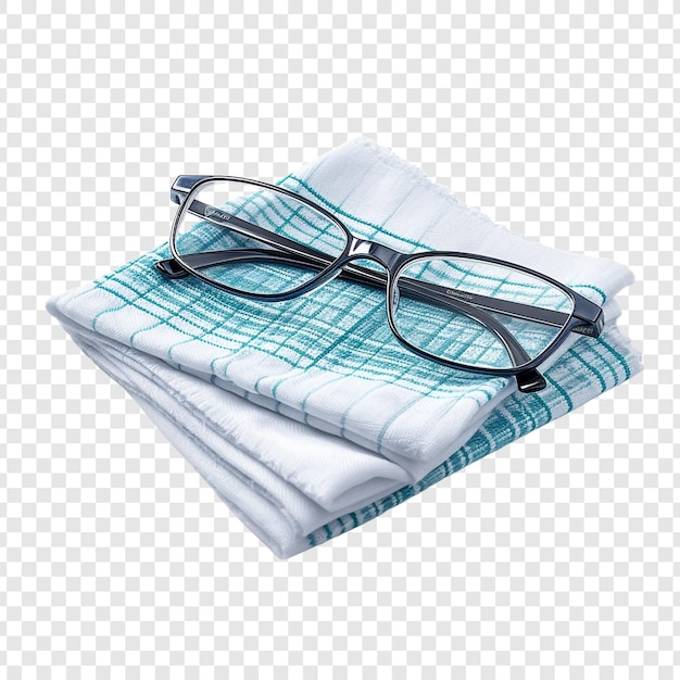 Tissu De Nettoyage Pour Lunettes Isolé Sur Fond Transparent