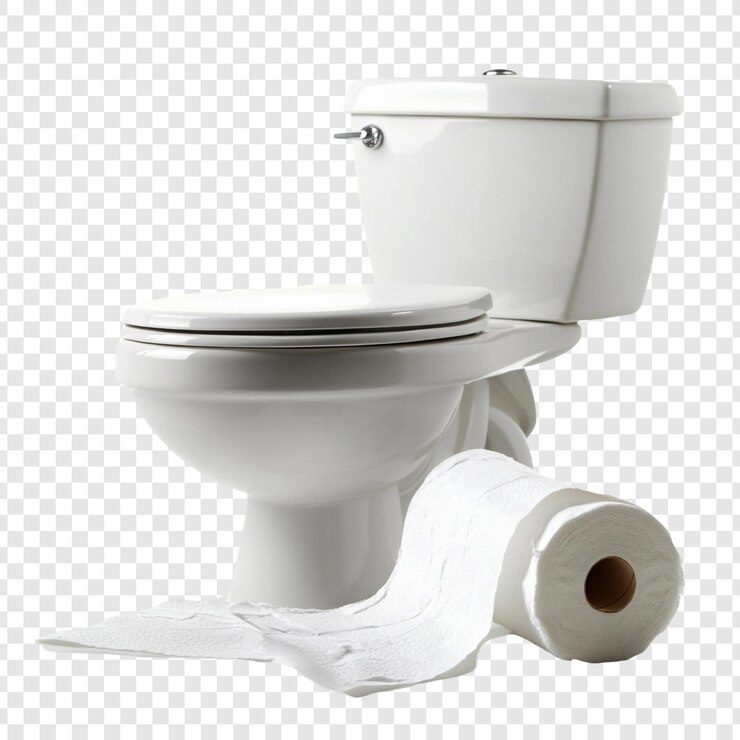 PSD gratuit toilette blanche et rouleau de papier hygiénique