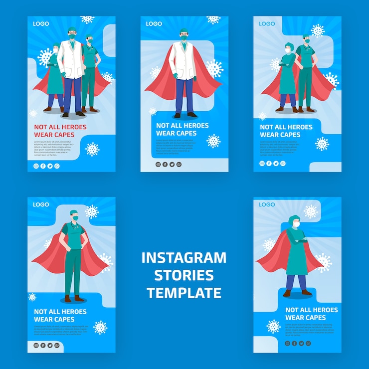 PSD gratuit tous les héros ne portent pas de capes instagram