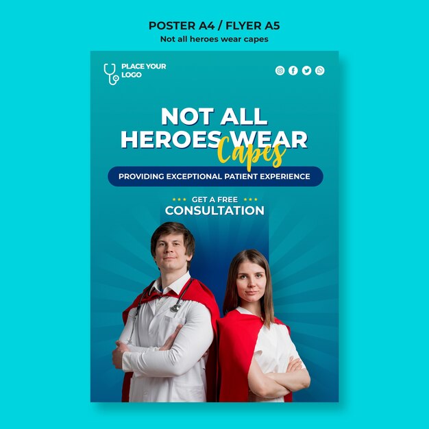 Tous les héros ne portent pas de modèle de concept de capes