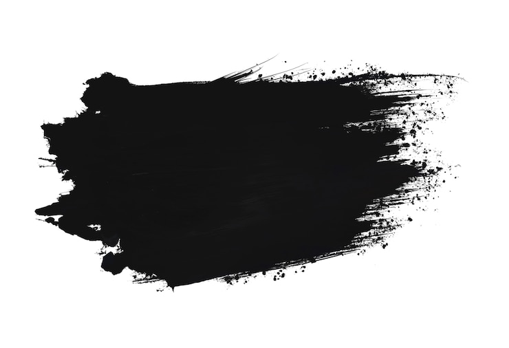 PSD gratuit le trait de pinceau noir