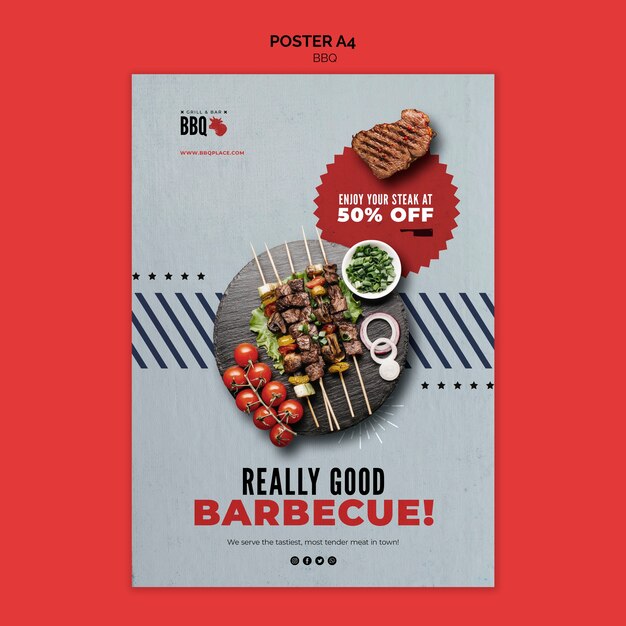 Très bon modèle de flyer barbecue