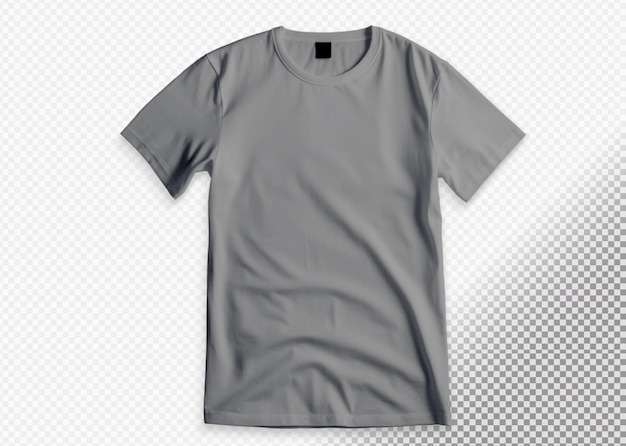 PSD gratuit tshirt gris sur fond transparent