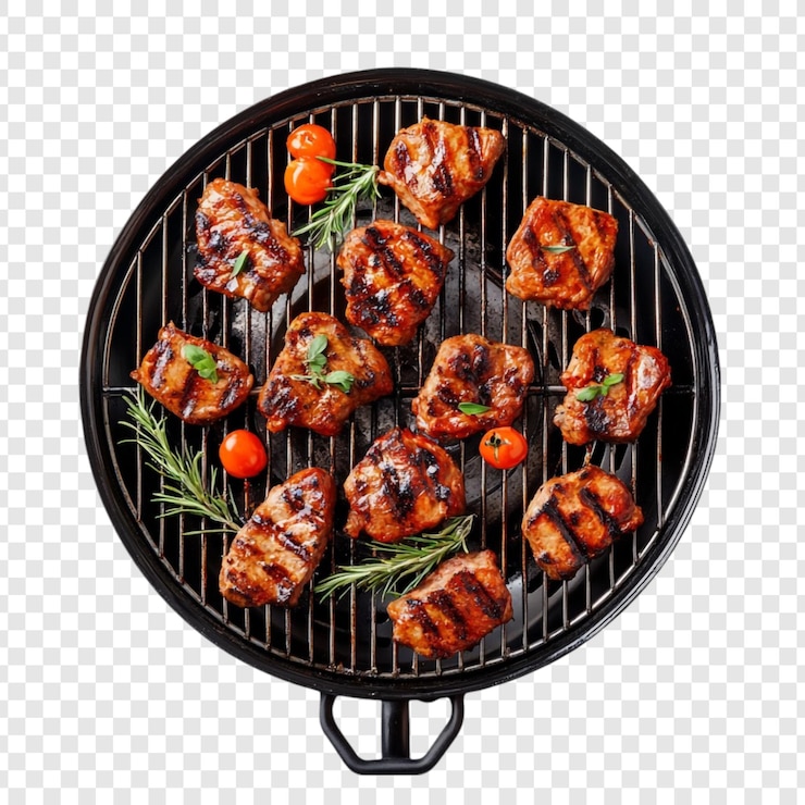 PSD gratuit des viandes délicieuses grillées sur un barbecue