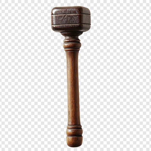 Un vieux marteau en bois, un outil classique