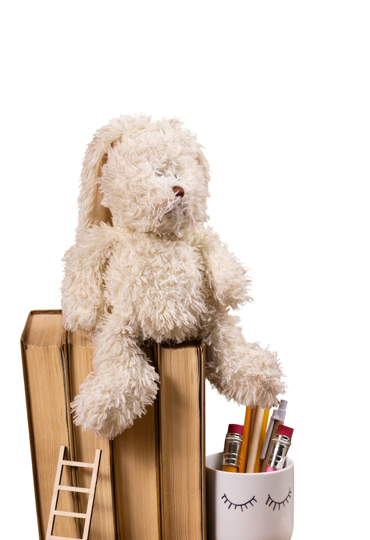 PSD gratuit vue de l'animal en peluche des enfants