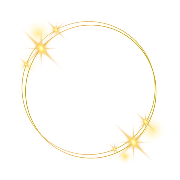 Vue du cadre d'étoiles jaune vif