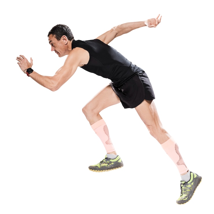 PSD gratuit vue du coureur mâle