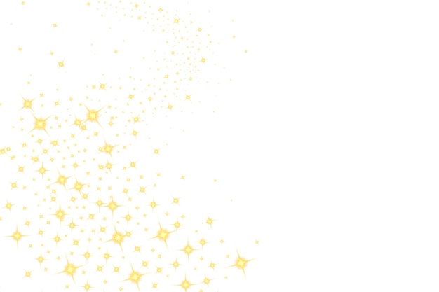 Vue sur fond d'étoiles jaune vif
