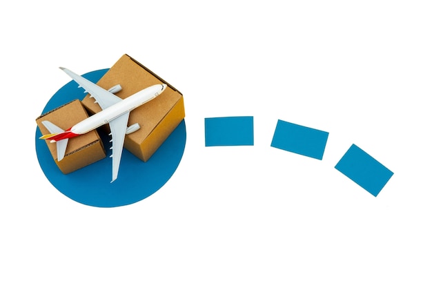 Vue de l'illustration de la représentation de la chaîne d'approvisionnement en 3D