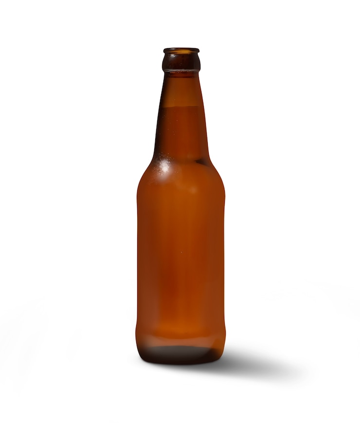PSD gratuit vue rapprochée de la bière isolée