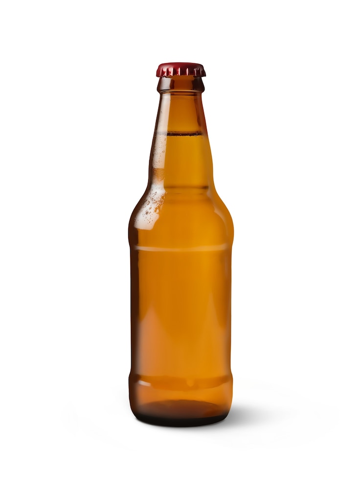 PSD gratuit vue rapprochée de la bière isolée