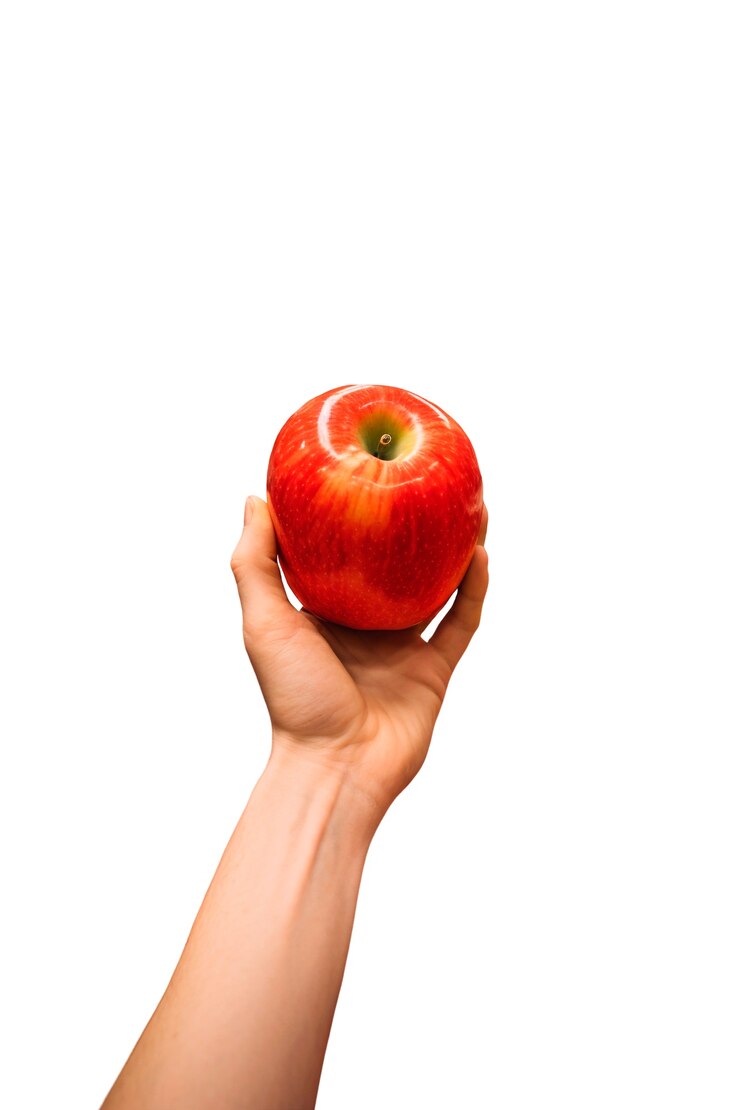 PSD gratuit vue rapprochée de la délicieuse pomme mûre