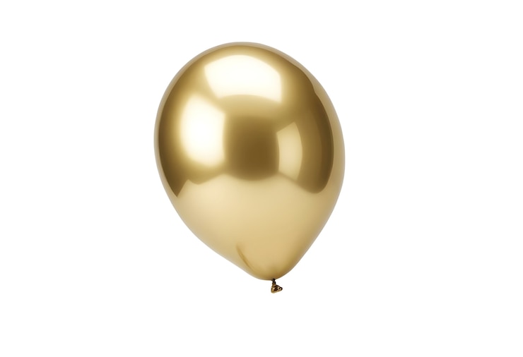 PSD gratuit vue rapprochée du ballon flottant doré