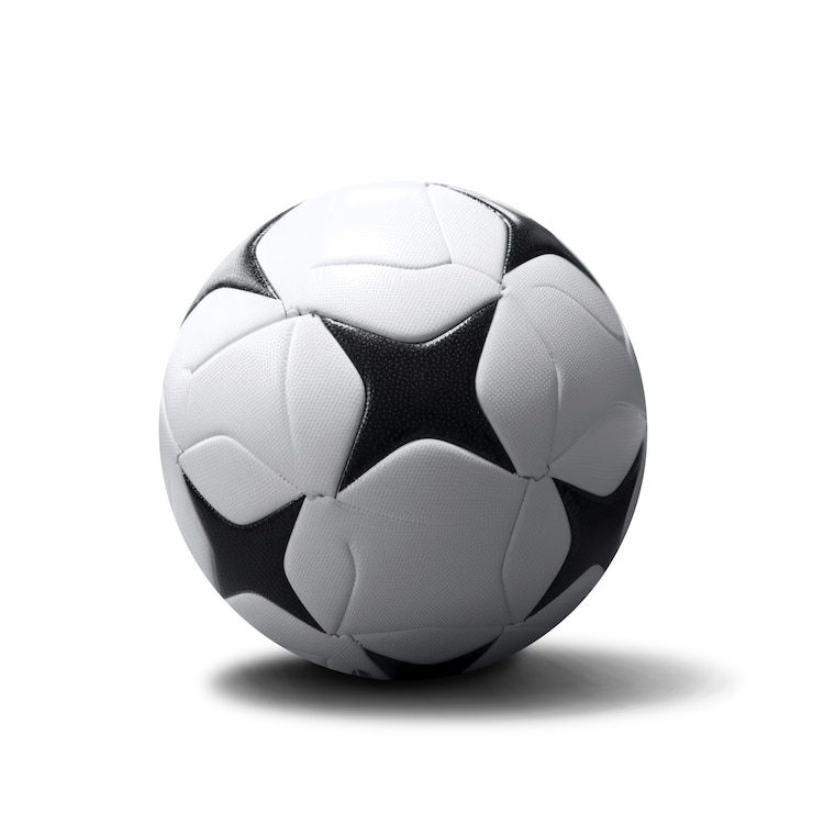 PSD gratuit vue rapprochée du ballon de football