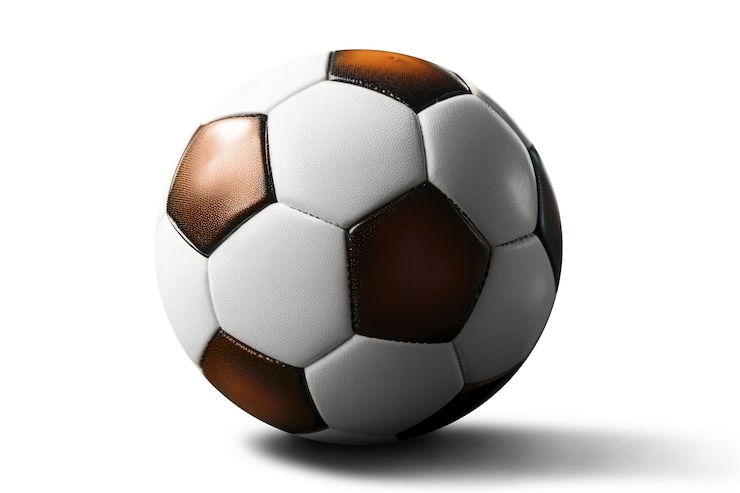 PSD gratuit vue rapprochée du ballon de football