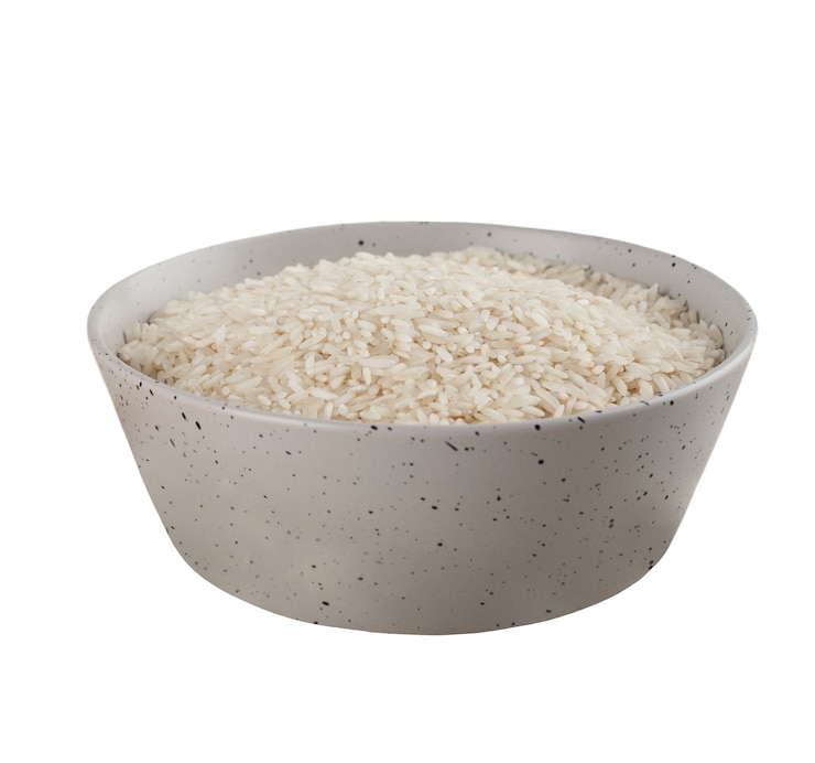 PSD gratuit vue rapprochée du riz isolé