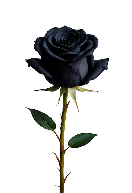 Vue rapprochée de Rose isolée