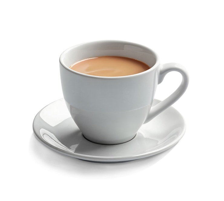 PSD gratuit vue rapprochée de la tasse de café isolée