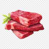 PSD gratuit wagyu isolé sur fond transparent