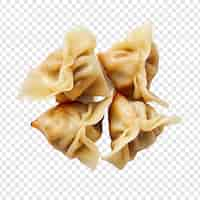 PSD gratuit wontons isolés sur fond transparent