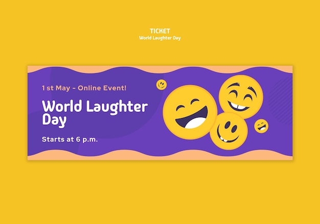 PSD gratuit world laughter day celebration template