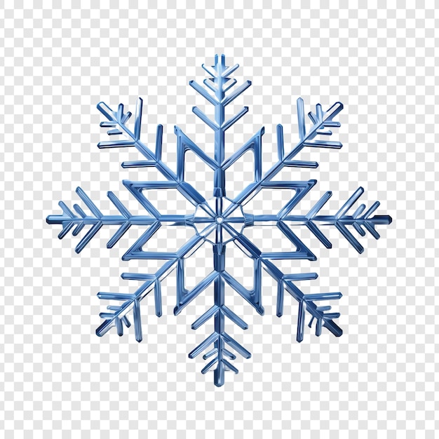 3d icon of christmas flake de neve isolado em fundo transparente
