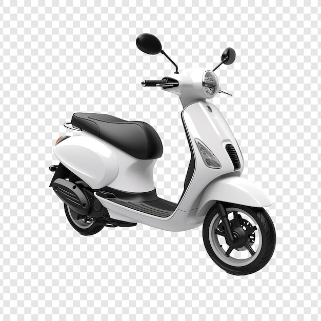 3d scooter isolado em fundo transparente