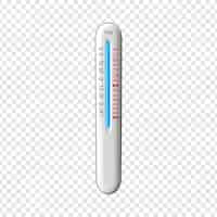PSD grátis 3d termômetro médico isolado sobre fundo transparente
